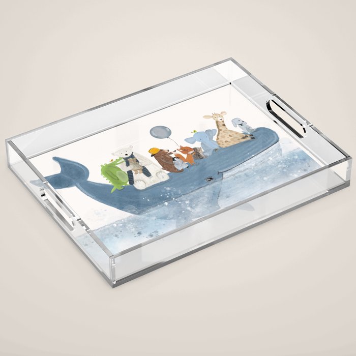 a whale of a time Acrylic Tray Gallery Image 1