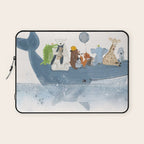 a whale of a time Laptop Sleeve Gallery Image 1