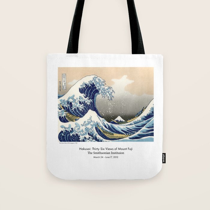 The Great Wave by Katsushi Hokusai Tote Bag Gallery Image 1