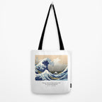 The Great Wave by Katsushi Hokusai Tote Bag Gallery Image 2