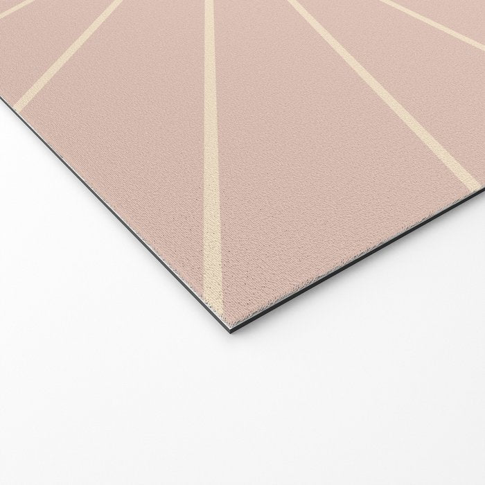 Minimal Sunrays - Neutral Pink Welcome Mat Gallery Image 2