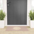 Minimal Sunrays - Neutral Pink Welcome Mat Gallery Image 3