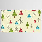 Mid Century Modern Christmas Trees Tablecloth Gallery Image 2
