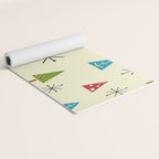 Mid Century Modern Christmas Trees Yoga Mat Gallery Image 2