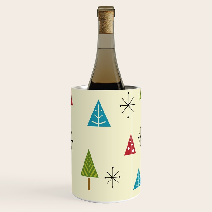 Mid Century Modern Christmas Trees Wine Chiller Gallery Image 3
