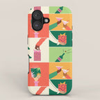 Festive Holiday Gift Exchange Illustration iPhone Case Gallery Image 1