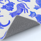 Cat Positions - Blue Palette Rug Gallery Image 4