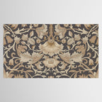 William Morris Vintage Pure Lodden Charcoal Gold  Tablecloth Gallery Image 2