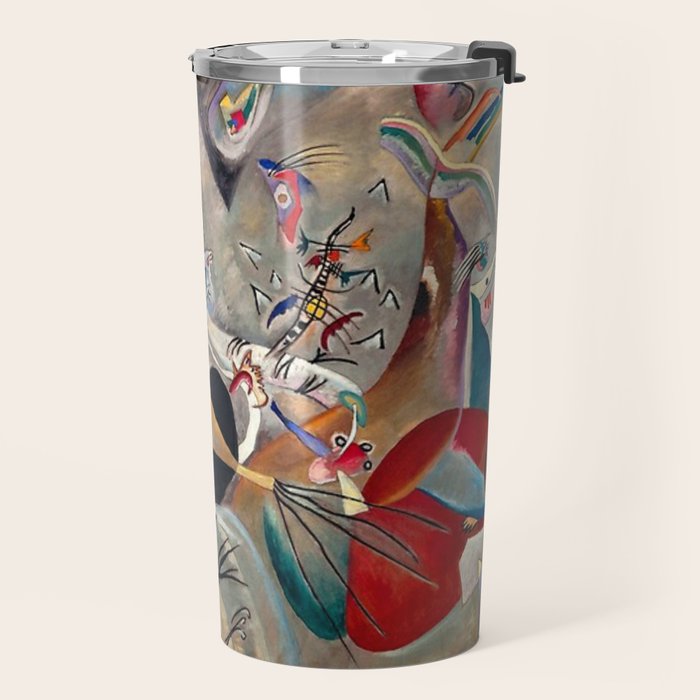 Wassily Kandinsky In the Grey, 1919  Travel Mug Gallery Image 2