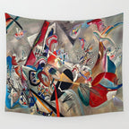 Wassily Kandinsky In the Grey, 1919  Wall Tapestry Gallery Image 4