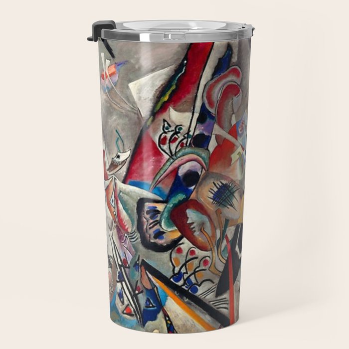 Wassily Kandinsky In the Grey, 1919  Travel Mug Gallery Image 3