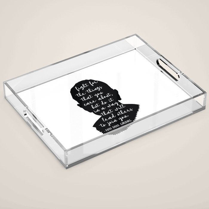 Ruth Bader Ginsburg Quote Acrylic Tray Gallery Image 1
