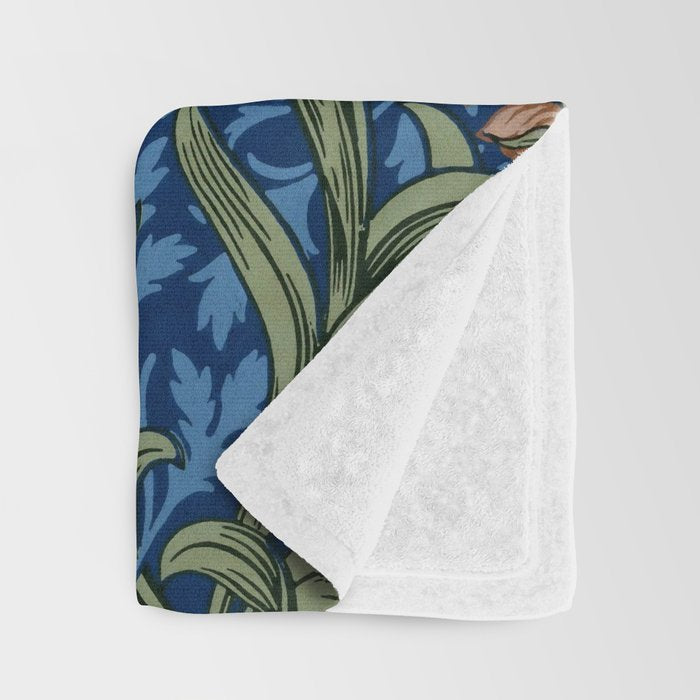 William Morris "Iris" 1. Throw Blanket Gallery Image 3