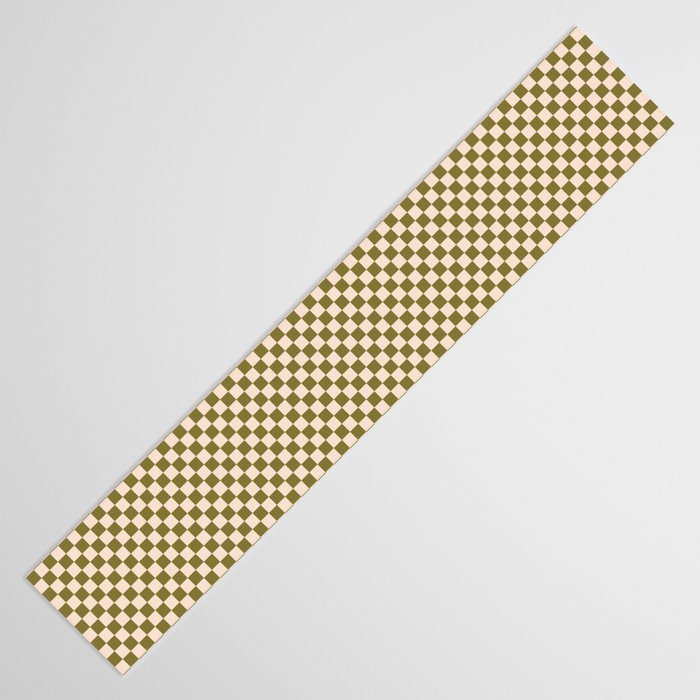 Check VI - Green â Checkerboard Print Table Runner Gallery Image 3