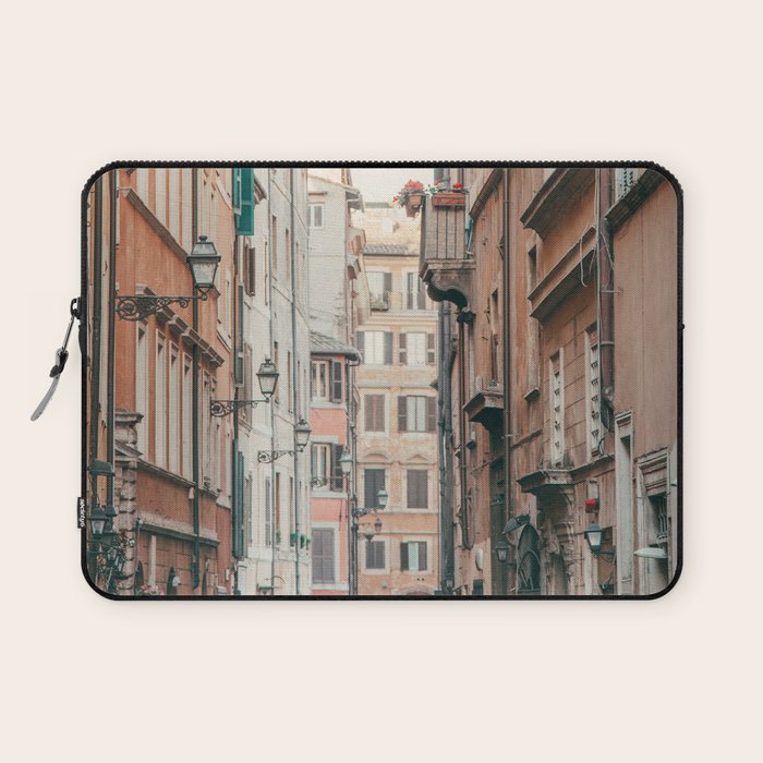 Roman Street - Rome Italy Travel Photography Laptop Sleeve Gallery Image 1