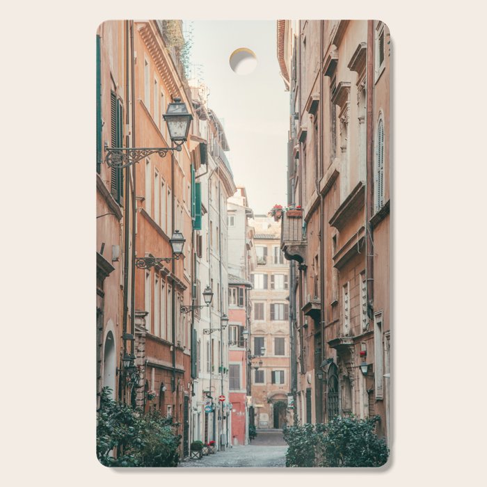 Roman Street - Rome Italy Travel Photography Cutting Board Gallery Image 1