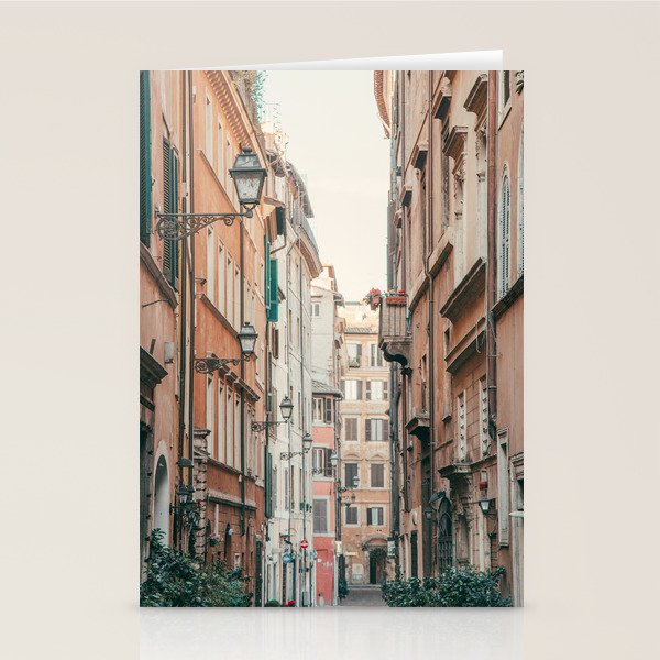 Roman Street - Rome Italy Travel Photography Stationery Card Gallery Image 1