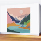 River Canyon Kayaking Wall Mural Gallery Image 2
