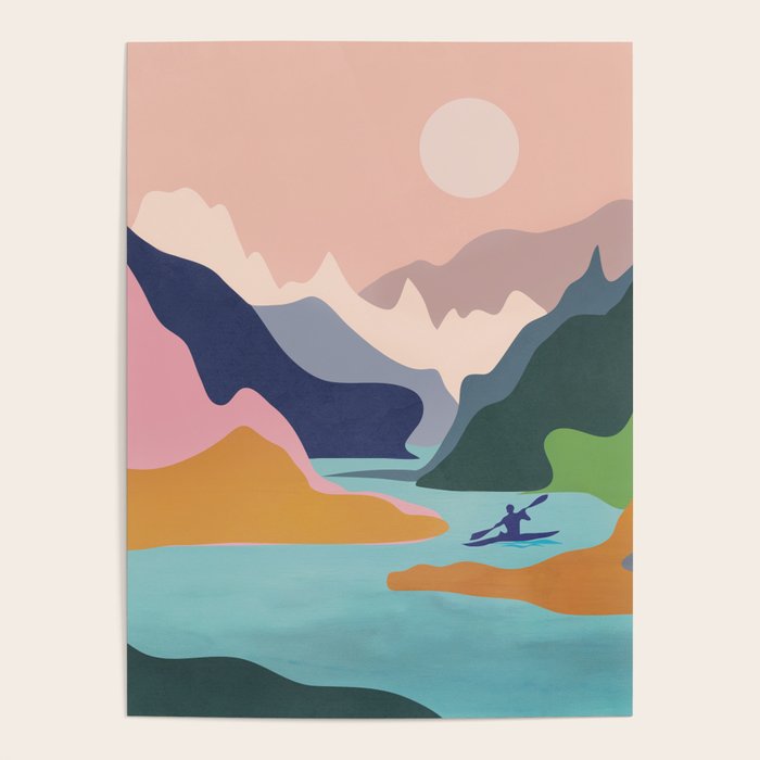 River Canyon Kayaking Poster Gallery Image 4
