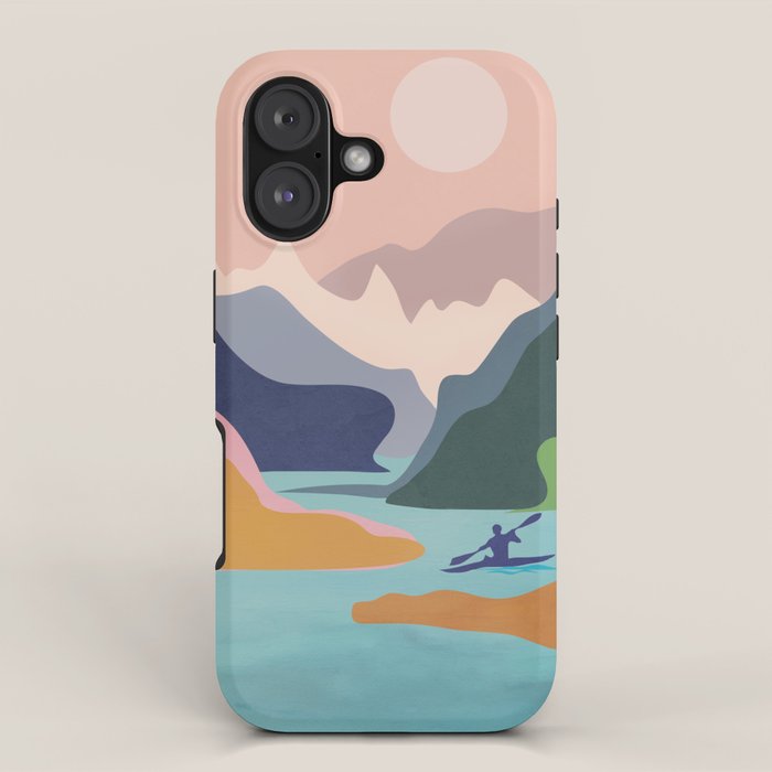 River Canyon Kayaking iPhone Case Gallery Image 1