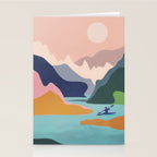 River Canyon Kayaking Stationery Card Gallery Image 2