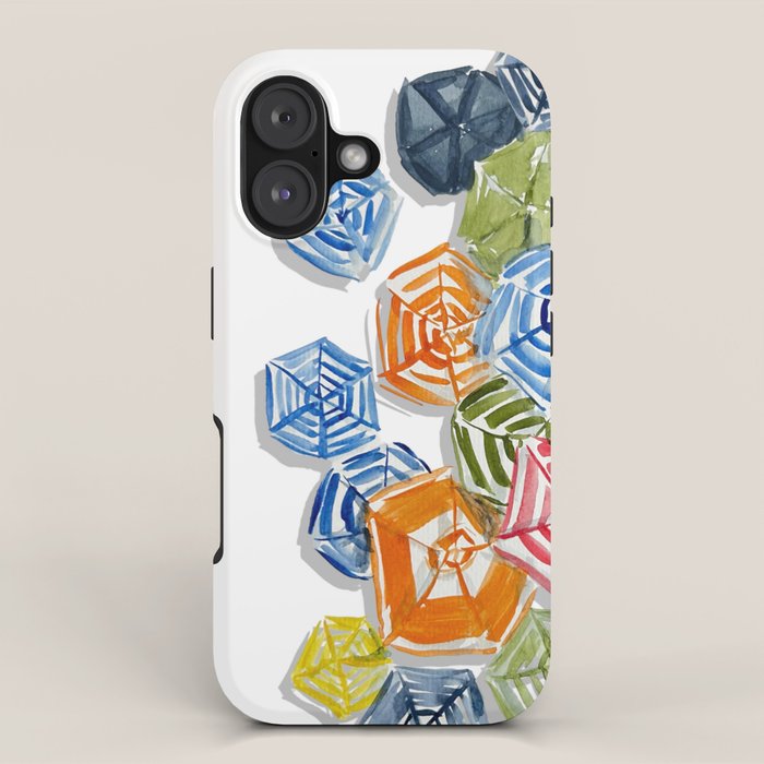 The Umbrellas of Positano iPhone Case Gallery Image 1