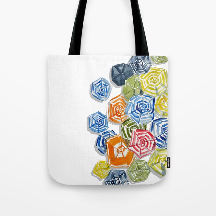 The Umbrellas of Positano Tote Bag Gallery Image 1