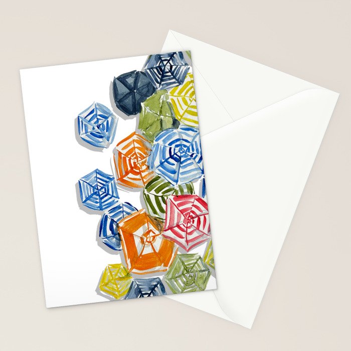 The Umbrellas of Positano Stationery Card Gallery Image 2