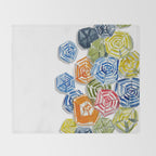 The Umbrellas of Positano Throw Blanket Gallery Image 2