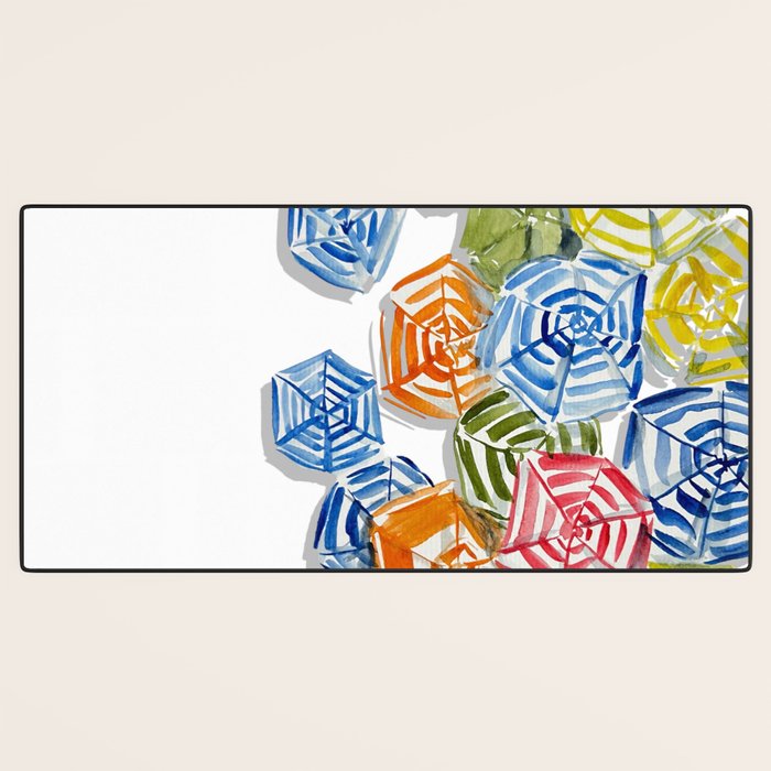 The Umbrellas of Positano Desk Mat Gallery Image 3