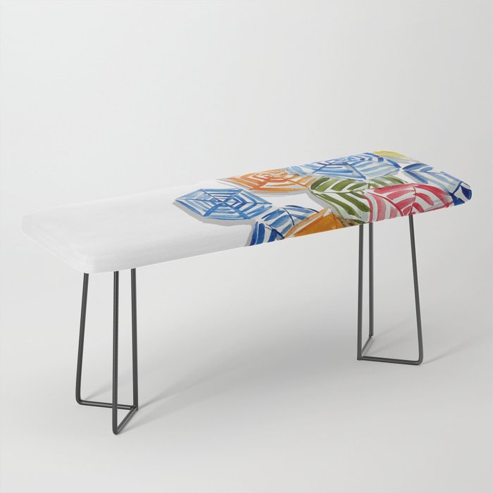 The Umbrellas of Positano Bench Gallery Image 1