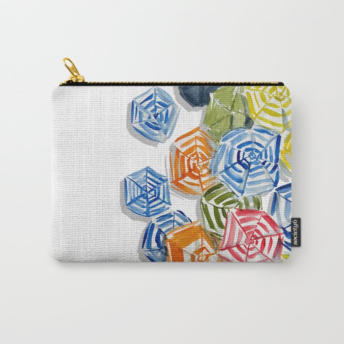 The Umbrellas of Positano Carry All Pouch Gallery Image 1