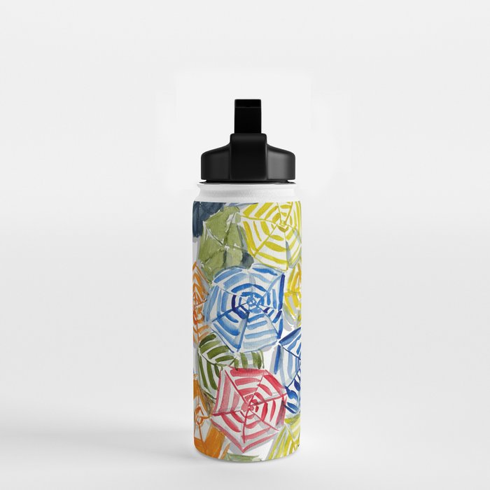 The Umbrellas of Positano Water Bottle Gallery Image 2