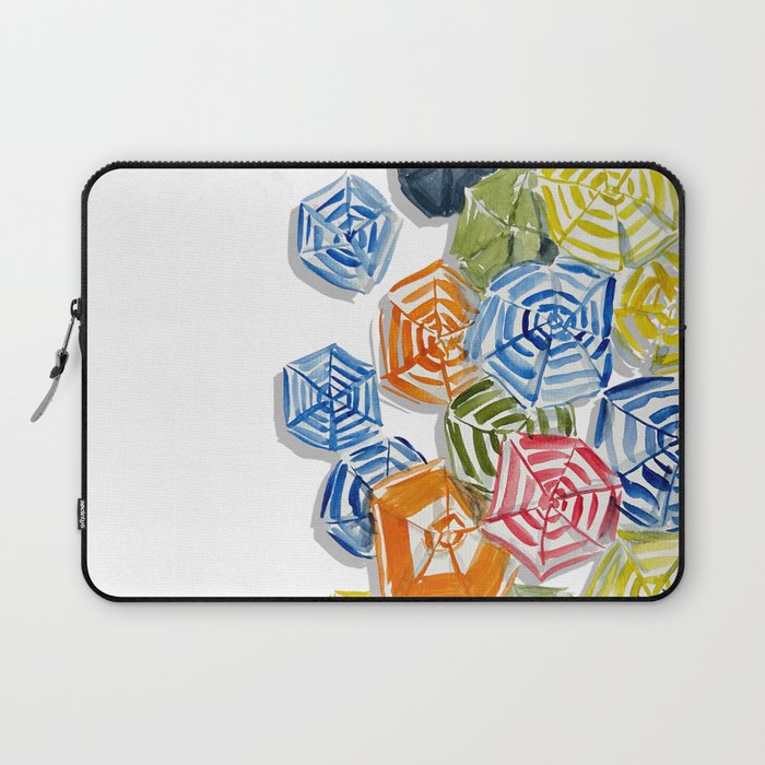 The Umbrellas of Positano Laptop Sleeve Gallery Image 1