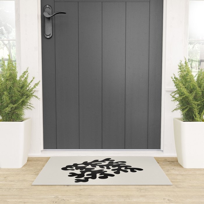 Noir: Matisse Series 03 | Mid-Century Edition Welcome Mat Gallery Image 3
