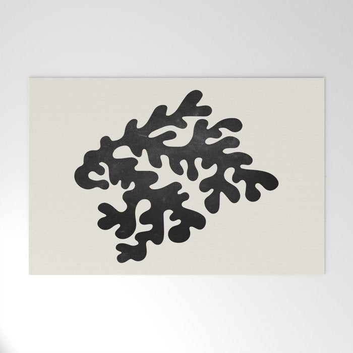 Noir: Matisse Series 03 | Mid-Century Edition Welcome Mat Gallery Image 1