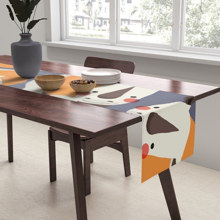 Rhinoceros, Animal Portrait Table Runner Gallery Image 2
