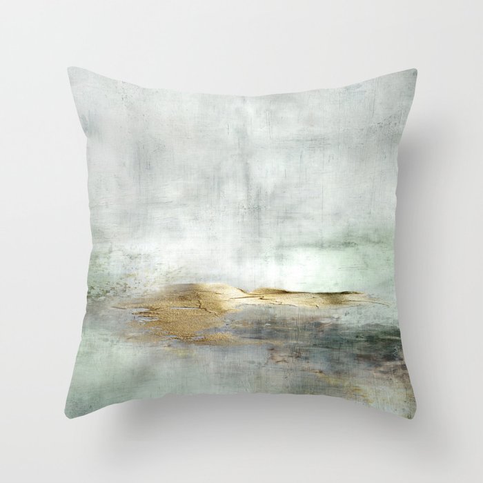 Golden Horizon  Throw Pillow Gallery Image 1