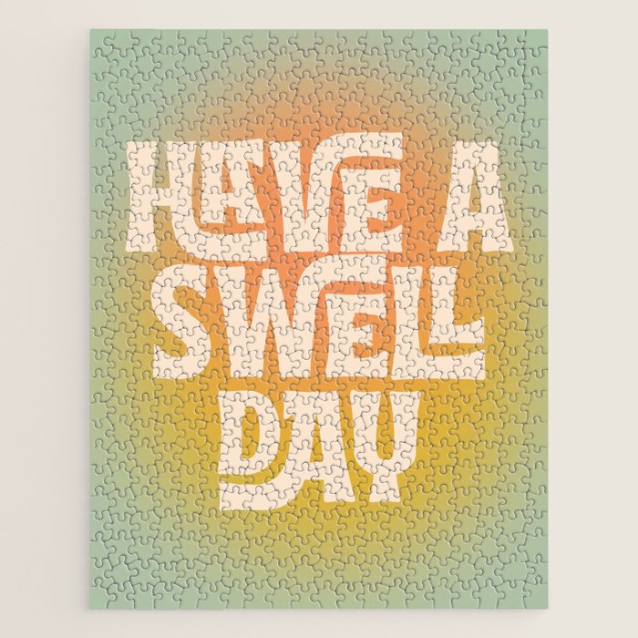 Have A Swell Day - Modern Art Print Jigsaw Puzzle Gallery Image 1