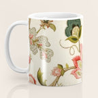 Jacobean Floral Crewel Embroidery Pattern Digital Art Vector Painting Coffee Mug Gallery Image 3