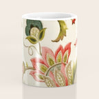 Jacobean Floral Crewel Embroidery Pattern Digital Art Vector Painting Coffee Mug Gallery Image 4