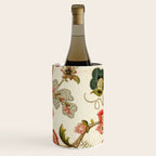 Jacobean Floral Crewel Embroidery Pattern Digital Art Vector Painting Wine Chiller Gallery Image 2