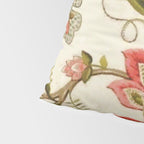 Jacobean Floral Crewel Embroidery Pattern Digital Art Vector Painting Pillow Sham Gallery Image 4