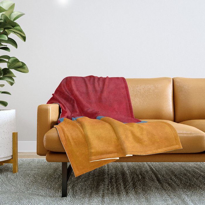 Corduroy Blue  Throw Blanket Gallery Image 1