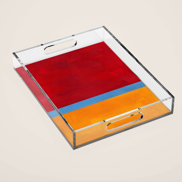 Corduroy Blue  Acrylic Tray Gallery Image 1