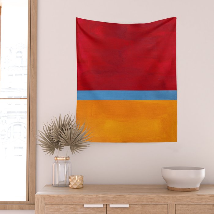 Corduroy Blue  Wall Tapestry Gallery Image 2