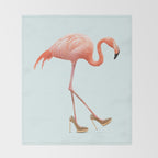 FANCY FLAMINGO Throw Blanket Gallery Image 2