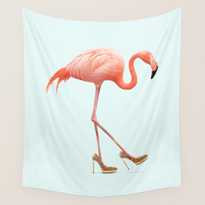 FANCY FLAMINGO Wall Tapestry Gallery Image 4