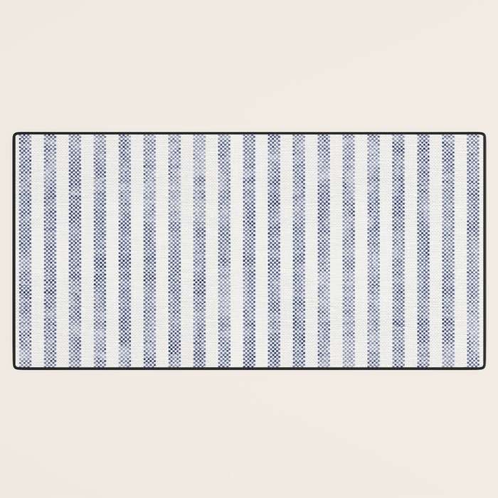 AEGEAN TICKING STRIPE BLUE Desk Mat Gallery Image 3