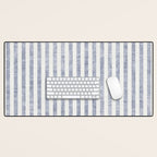 AEGEAN TICKING STRIPE BLUE Desk Mat Gallery Image 1